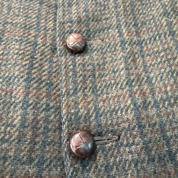 Vintage Jacobson's Wool Plaid Pea Coat Removable Liner Button Front / 4T - Picture 15 of 16